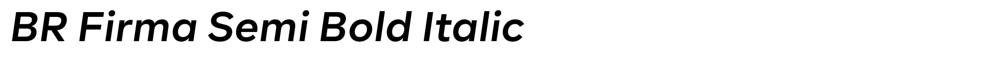 BR Firma Semi Bold Italic image